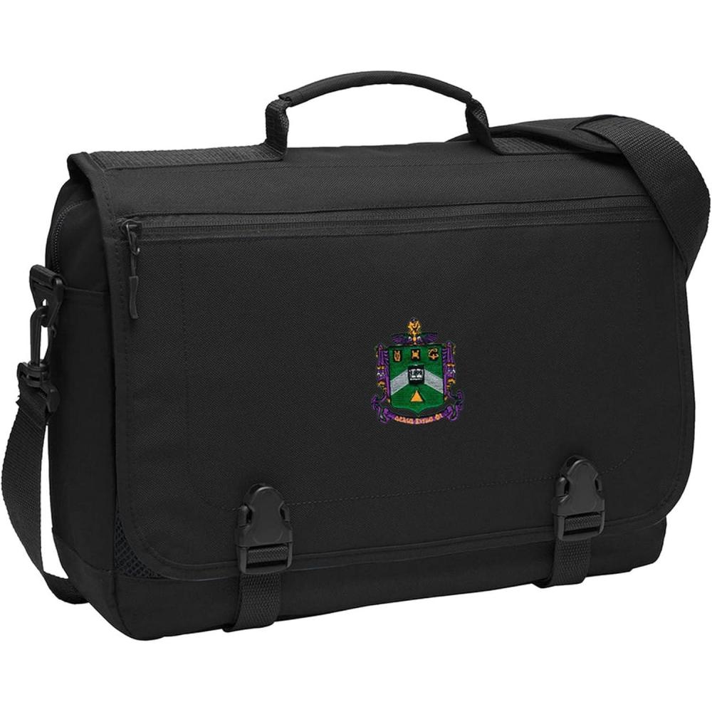 imageDelta Sigma Phi Emblem Briefcase Black
