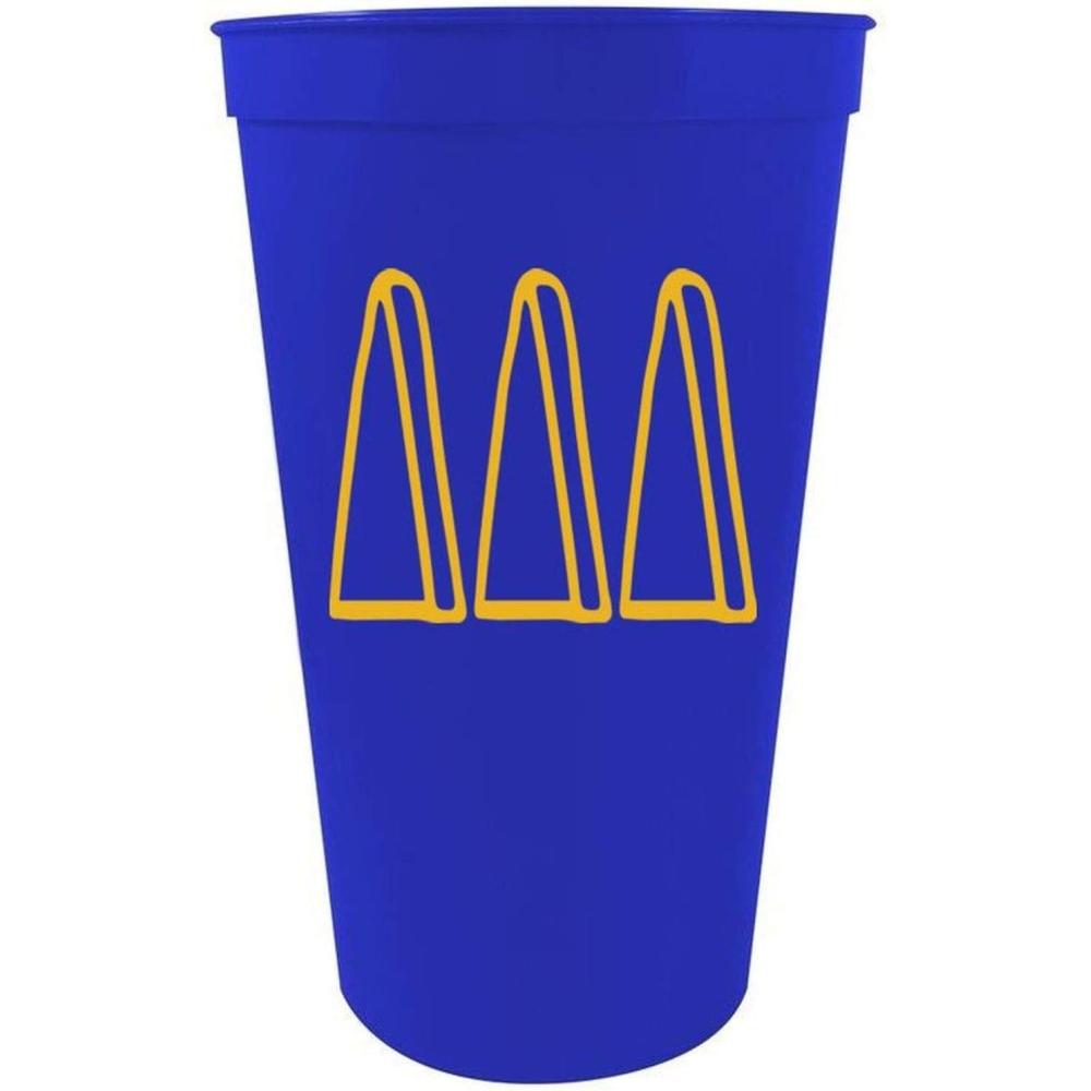 imageGreekgear Delta Delta Delta Carson Stadium 22 Oz Cup Pack of 4 Royal Blue