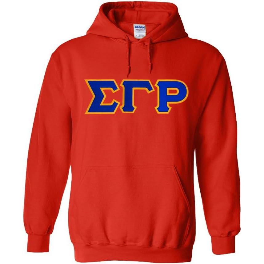 imageGreekgear Sigma Gamma Rho Lettered Hooded SweatshirtOrange