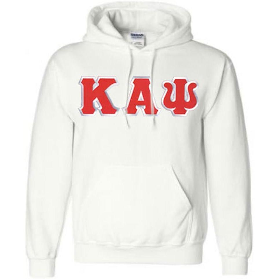 imageKappa Alpha Psi Lettered Hooded SweatshirtWhite