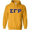 Greekgear Sigma Gamma Rho Lettered Hooded Sweatshirt(Athletic Gold)