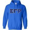 Greekgear Sigma Gamma Rho Lettered Hooded Sweatshirt(Royal Blue)