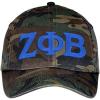 Zeta Phi Beta Lettered Camouflage Hat Military Camo