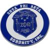 Zeta Phi Beta Round Car Badges