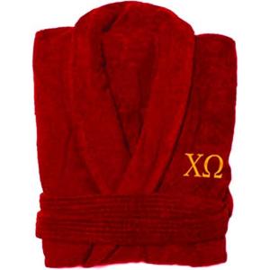 Chi Omega Chi O Greek Letter Bathrobe