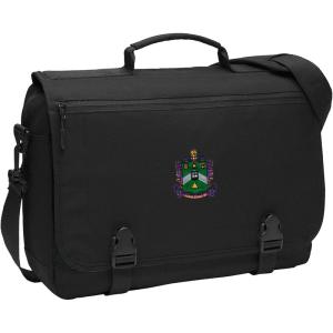 Delta Sigma Phi Emblem Briefcase Black