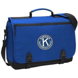 Greekgear Kiwanis Messenger Briefcase Royal Blue