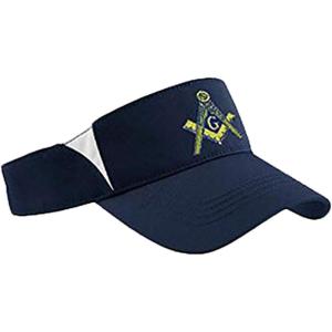 Greekgear Masonic Dry Zone Colorblock Visor(Black)
