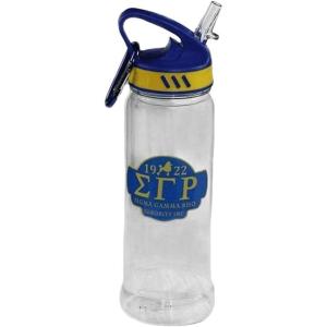 Greekgear Sigma Gamma Rho Water Bottle W/Carabiner Hook