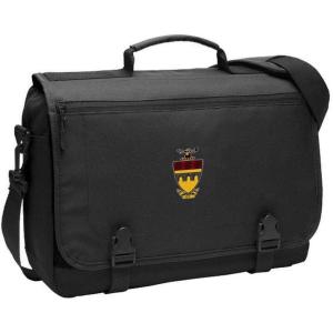 Greekgear Theta Tau Messenger Briefcase Black(Black)