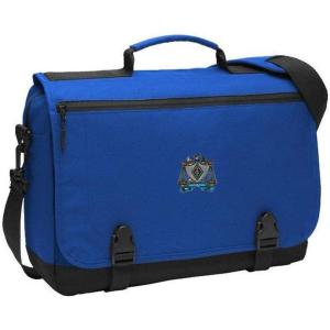 Zeta Beta Tau ZBT Messenger Briefcase Royal Blue(Royal Blue)