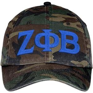 Zeta Phi Beta Lettered Camouflage Hat Military Camo