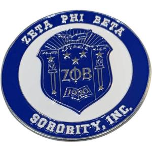 Zeta Phi Beta Round Car Badges