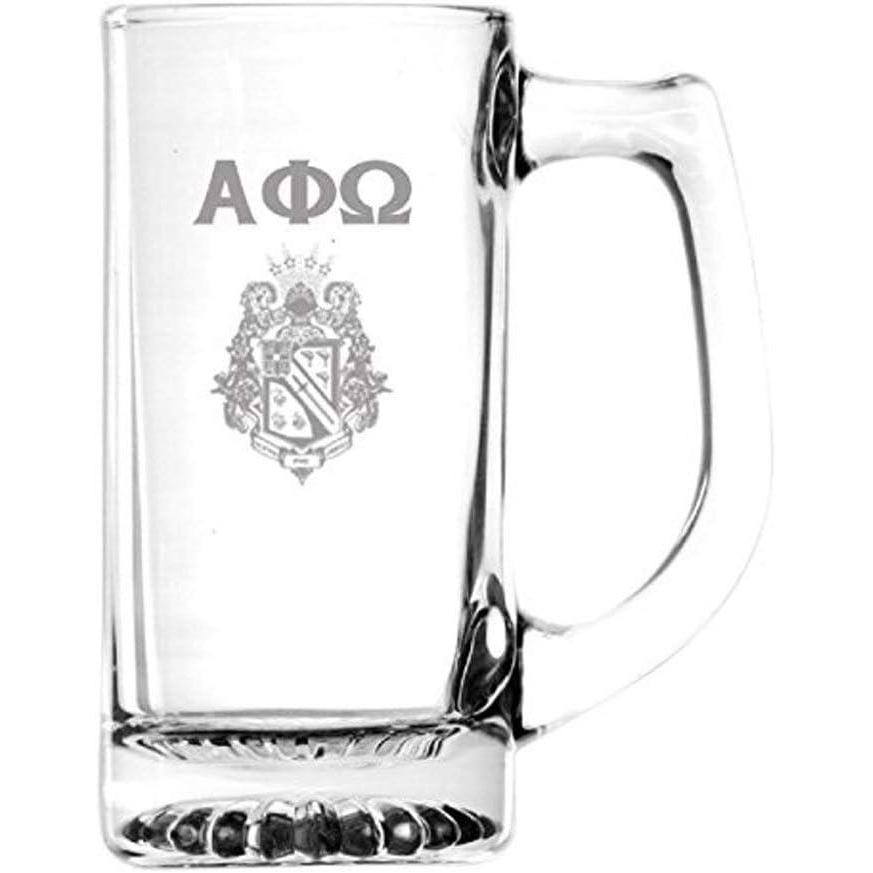 imageGreekgear Alpha Phi Omega Glass Engraved Mug Transparent