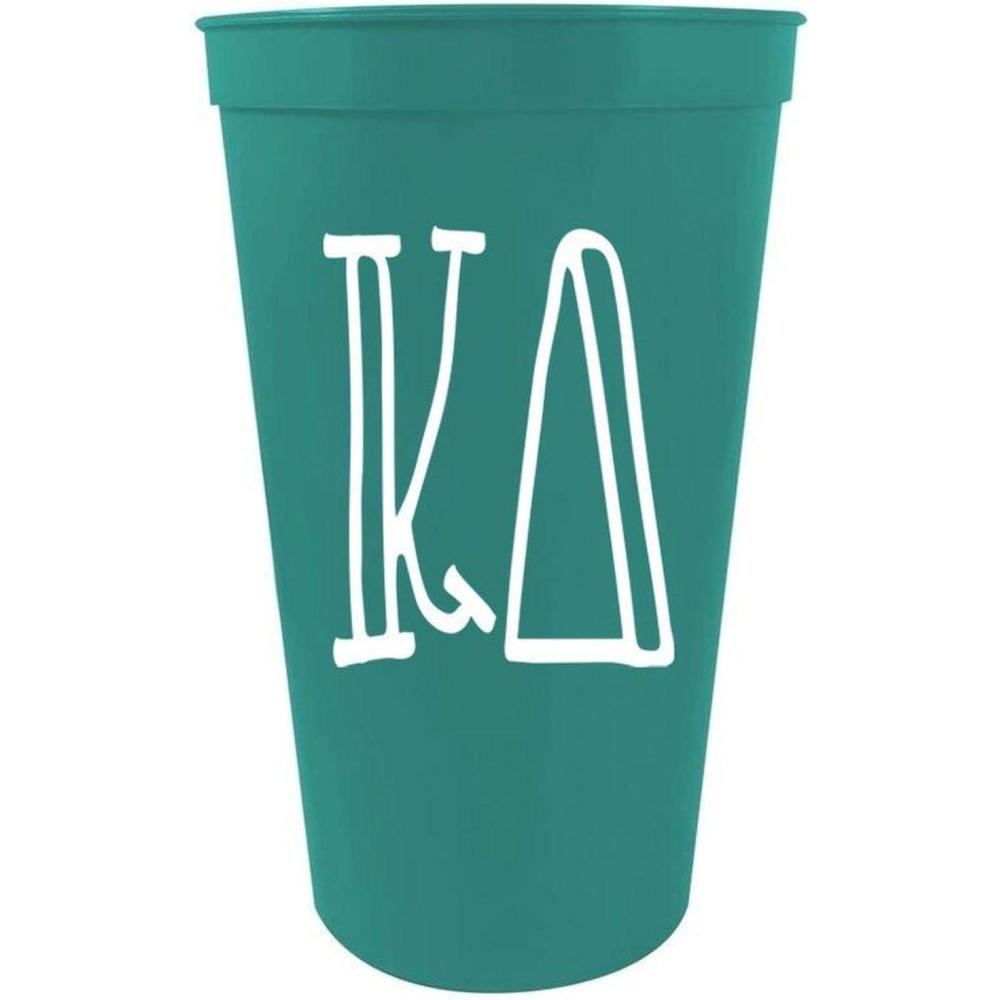 imageGreekgear Kappa Delta Carson Stadium 22 Oz Cup Pack of 4 Seafoam