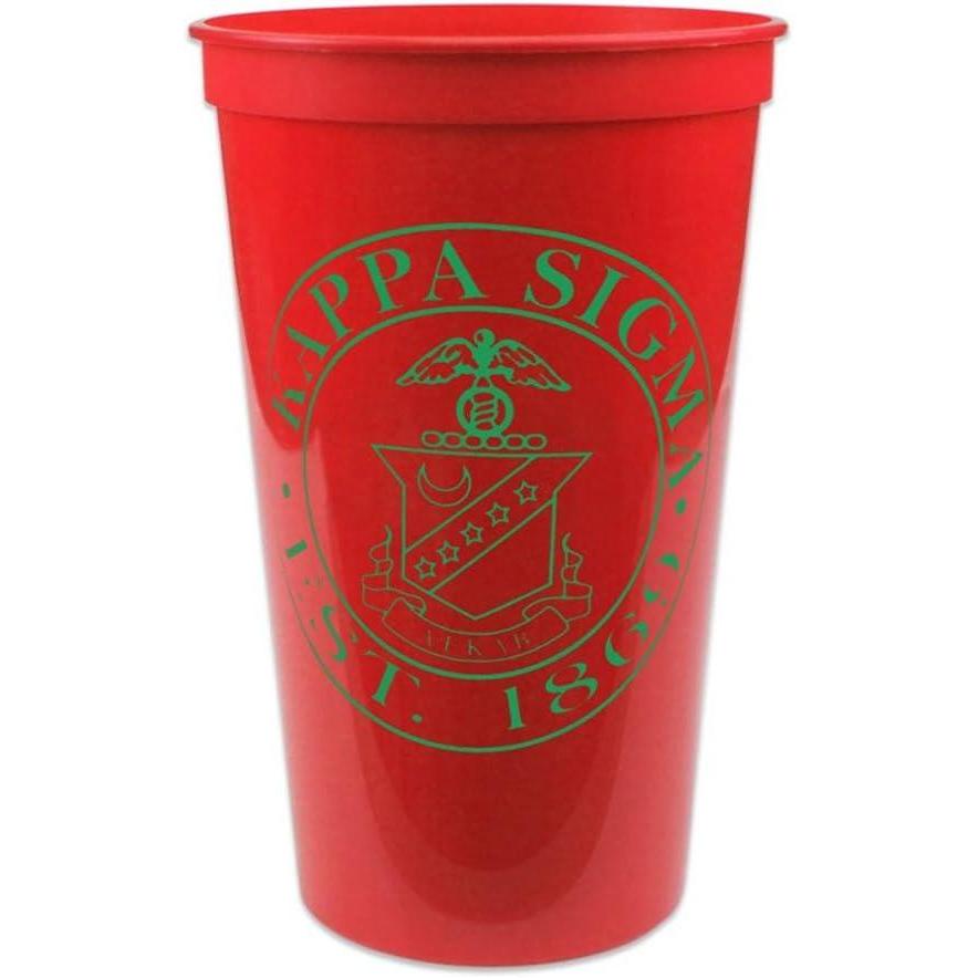 imageGreekgear Kappa Sigma Big Plastic Stadium Cup Set of 4