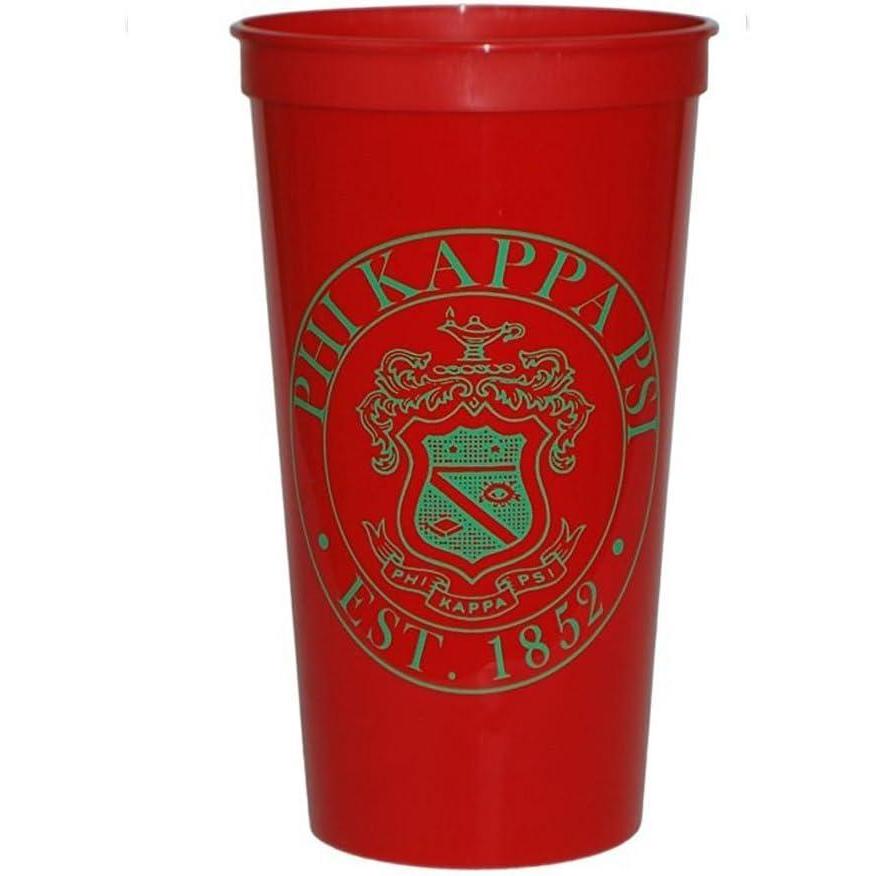 imageGreekgear Phi Kappa Psi Big Plastic Stadium Cup Set of 4