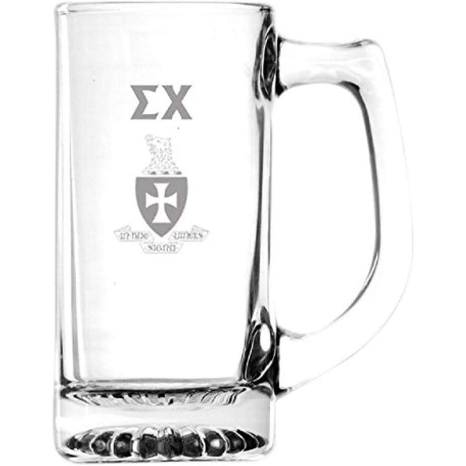 imageGreekgear Sigma Chi Glass Engraved Mug Transparent
