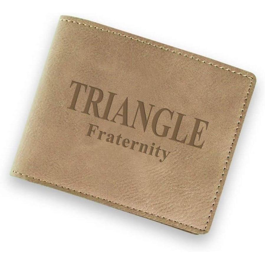 imageGreekgear Triangle Fraternity Wallet Tan Light Brown