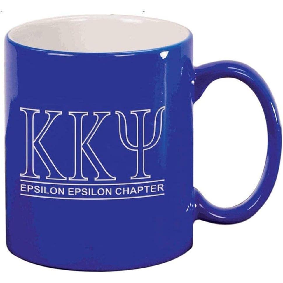 imageKappa Kappa Psi Custom Ceramic Coffee Mug Royal Blue wWhite Imprint ColorRoyal Blue wWhite Imprint Color