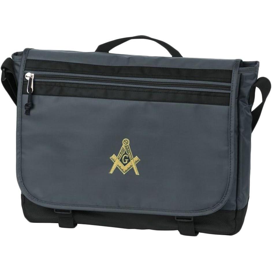 imageMasonic NailHead Messenger BagGrey