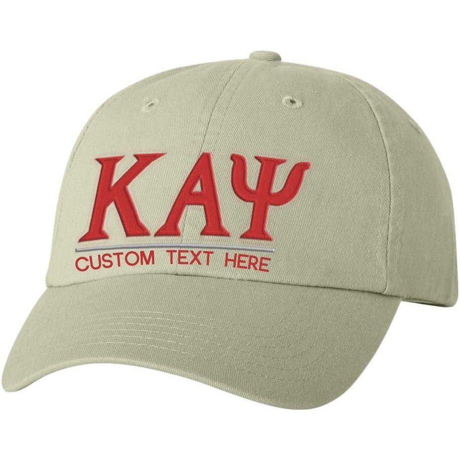 imagePersonalized Kappa Alpha Psi Greek Line HatTan