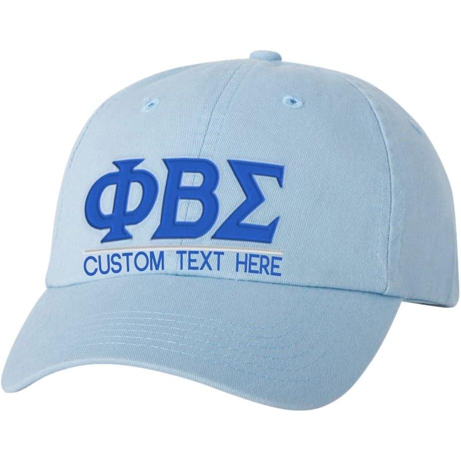 imagePersonalized Phi Beta Sigma Greek Line HatLight Blue