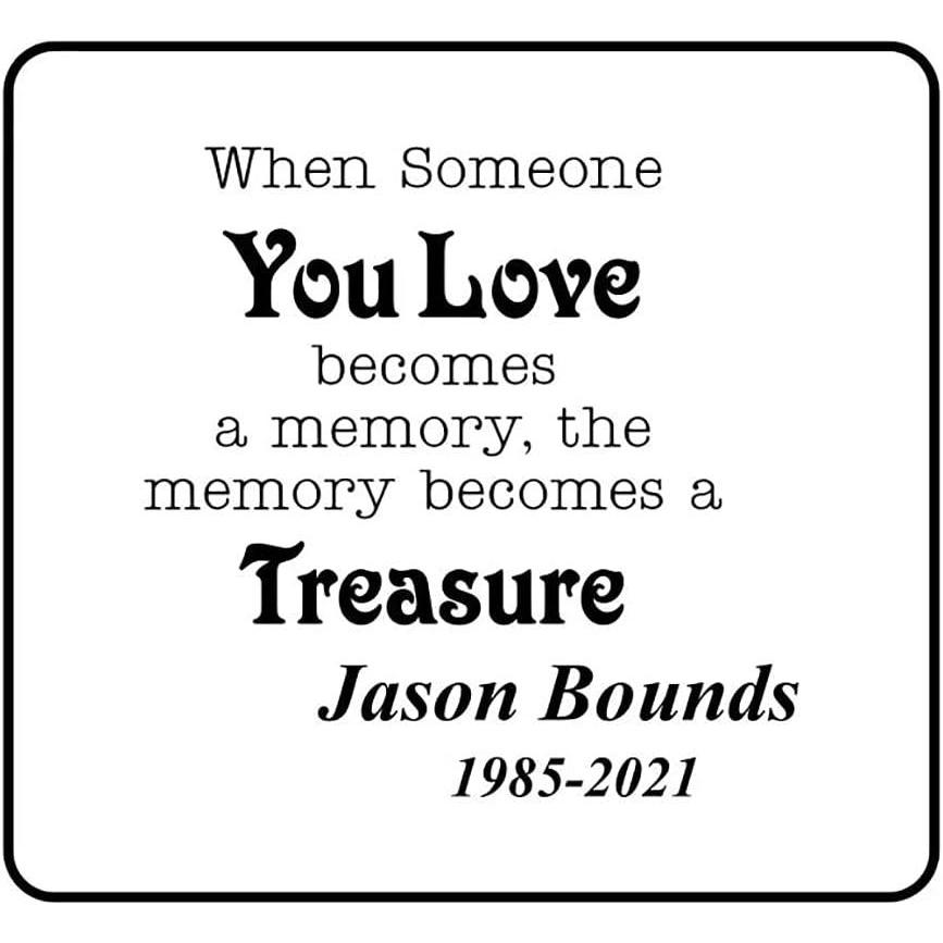 imagePersonalized When Someone You Love Becomes A Memory Decal Sticker 6 Inches White9 Inches