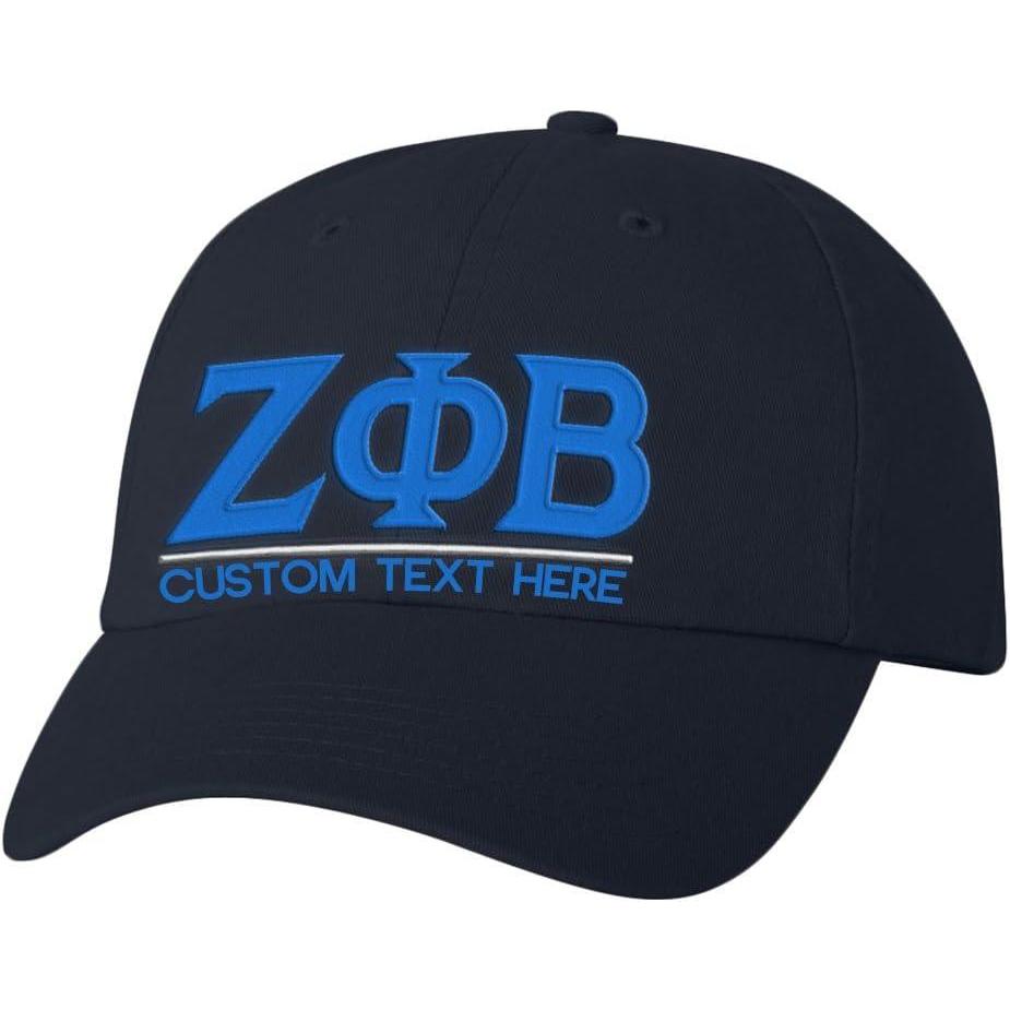 imagePersonalized Zeta Phi Beta Greek Line HatNavy Blue