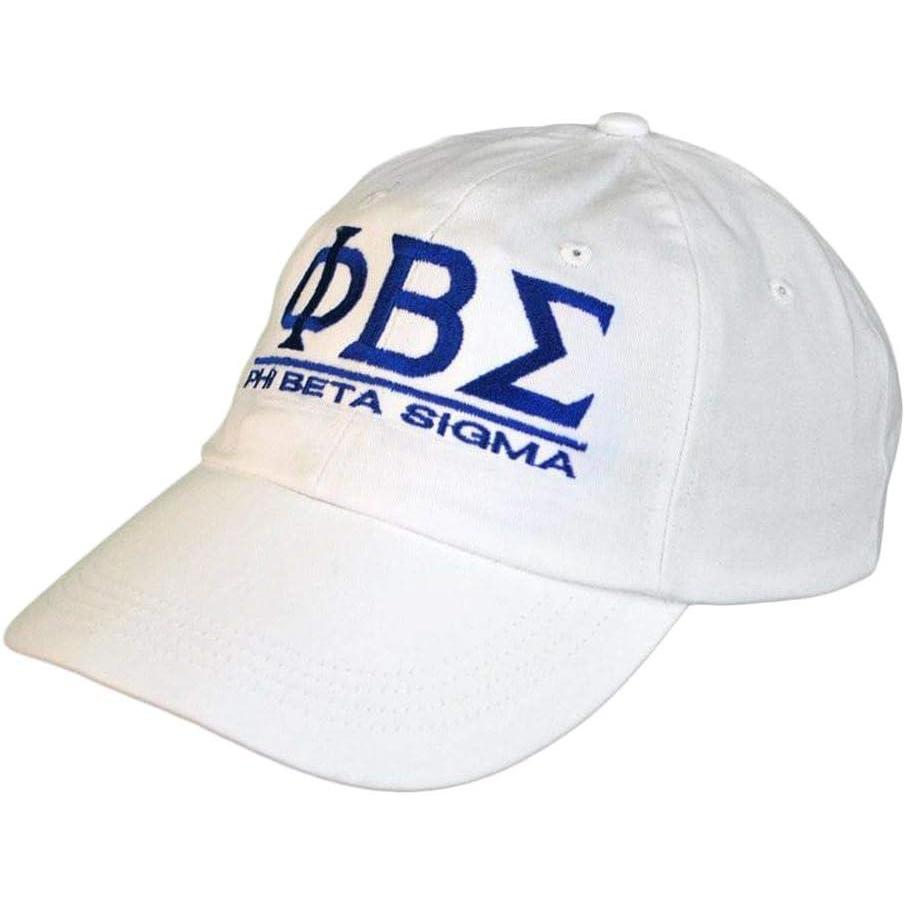 imagePhi Beta Sigma World Famous Line HatWhite WRoyal Thread Color