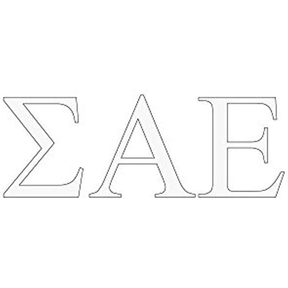 imageSigma Alpha Epsilon SAE Greek Letter Window Sticker Decal