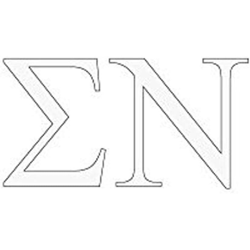 imageSigma Nu Greek Letter Window Sticker Decal