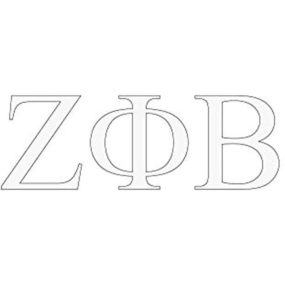 imageZeta Phi Beta Greek Letter Window Sticker Decal