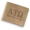 Greekgear Alpha Tau Omega ATO Fraternity Wallet Tan – Light Brown