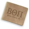 Greekgear Beta Theta Pi Fraternity Wallet Tan – Light Brown