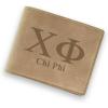 Greekgear Chi Phi Fraternity Wallet Tan – Light Brown