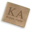 Greekgear Kappa Alpha Fraternity Wallet Tan – Light Brown