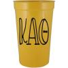 Greekgear Kappa Alpha Theta Carson Stadium 22 Oz. Cup (Pack of 4) Old Gold