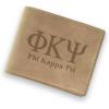 Greekgear Phi Kappa Psi Fraternity Wallet Tan – Light Brown