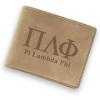 Greekgear Pi Lambda Phi Fraternity Wallet Tan – Light Brown