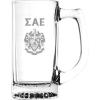 Greekgear Sigma Alpha Epsilon SAE Glass Engraved Mug Transparent