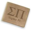 Greekgear Sigma Pi Fraternity Wallet Tan – Light Brown