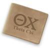 Greekgear Theta Chi Fraternity Wallet Tan – Light Brown