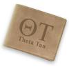 Greekgear Theta Tau Fraternity Wallet Tan – Light Brown
