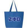 Greekgear Zeta Phi Beta Canvas Tote