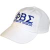Phi Beta Sigma World Famous Line Hat(White W/Royal Thread Color)