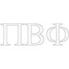 Pi Beta Phi Greek Letter Window Sticker Decal
