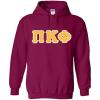 Pi Kappa Phi Lettered Hooded Sweatshirt(Maroon)