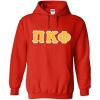 Pi Kappa Phi Lettered Hooded Sweatshirt(Red)