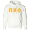Pi Kappa Phi Lettered Hooded Sweatshirt(White)